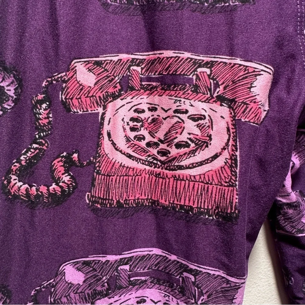 FREE* LulaRoe OS Soft Leggings One Size 2-10 Small-Large Heart Phone Pink Purple - Picture 11 of 13